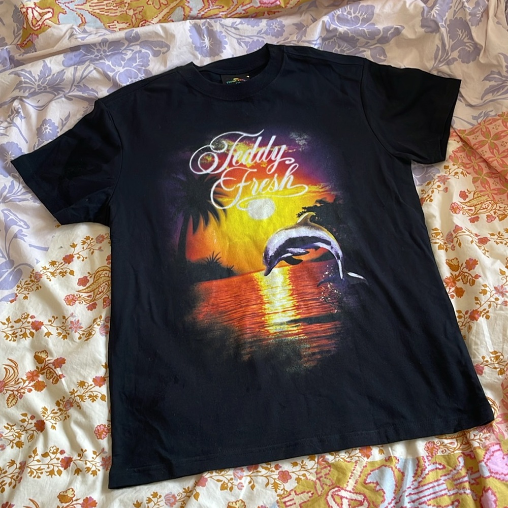 Teddy Fresh Black Graphic T-Shirt